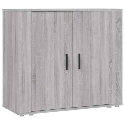 Komoda sivog hrasta sonome 80x33x70 cm od konstruiranog drva - Sivi hrast sonoma 1 Cijena