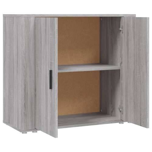 Komoda sivog hrasta sonome 80x33x70 cm od konstruiranog drva - Sivi hrast sonoma 1 Cijena
