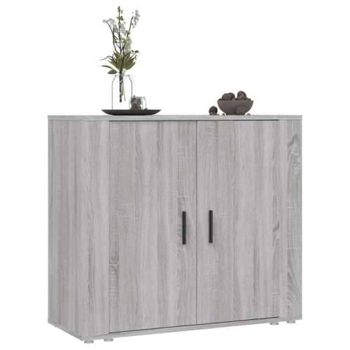 Komoda sivog hrasta sonome 80x33x70 cm od konstruiranog drva - Sivi hrast sonoma 1 Cijena