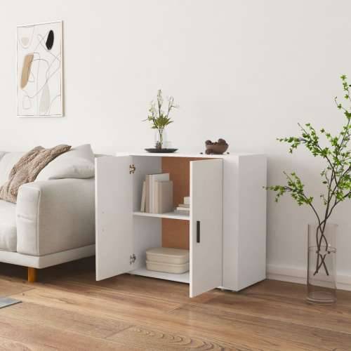 Komoda bijela 80 x 33 x 70 cm od konstruiranog drva - Bijela 1 Cijena
