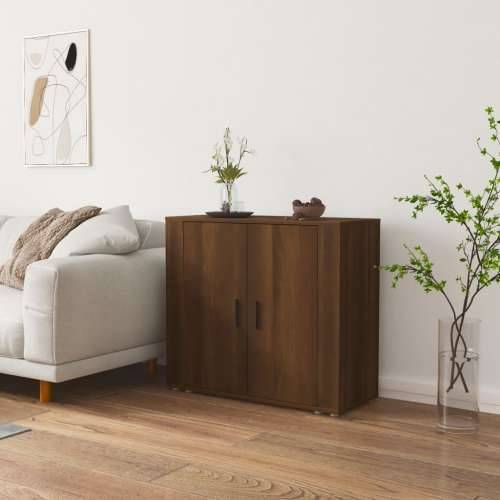 Komoda boja Smeđi hrasta 80x33x70 cm od konstruiranog drva - Smeđi hrast 1 Cijena