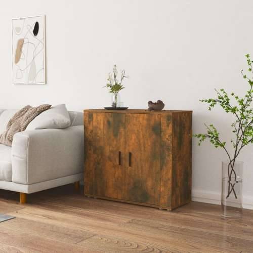 Komoda boja dimljenog hrasta 80x33x70 cm od konstruiranog drva - Dimljeni hrast 1 Cijena