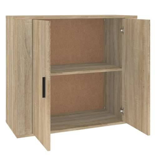 Komoda boja hrasta sonome 80 x 33 x 70 cm od konstruiranog drva - sonoma hrast 1 Cijena