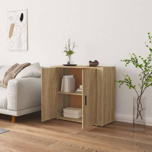Komoda boja hrasta sonome 80 x 33 x 70 cm od konstruiranog drva - sonoma hrast 1 Cijena