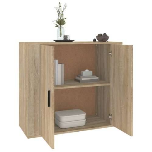 Komoda boja hrasta sonome 80 x 33 x 70 cm od konstruiranog drva - sonoma hrast 1 Cijena