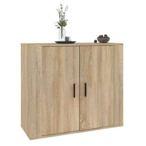Komoda boja hrasta sonome 80 x 33 x 70 cm od konstruiranog drva - sonoma hrast 1 Cijena
