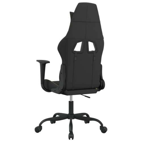 Masažna igraća stolica od tkanine crna i svjetlozelena Cijena