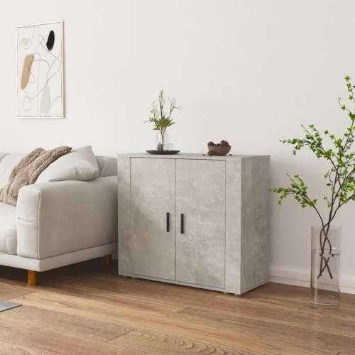 Komoda siva boja betona 80 x 33 x 70 cm od konstruiranog drva - Beton siva 1 Cijena