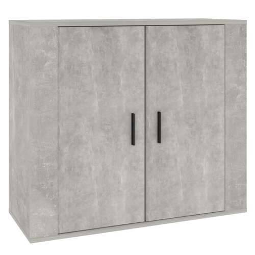 Komoda siva boja betona 80 x 33 x 70 cm od konstruiranog drva - Beton siva 1 Cijena
