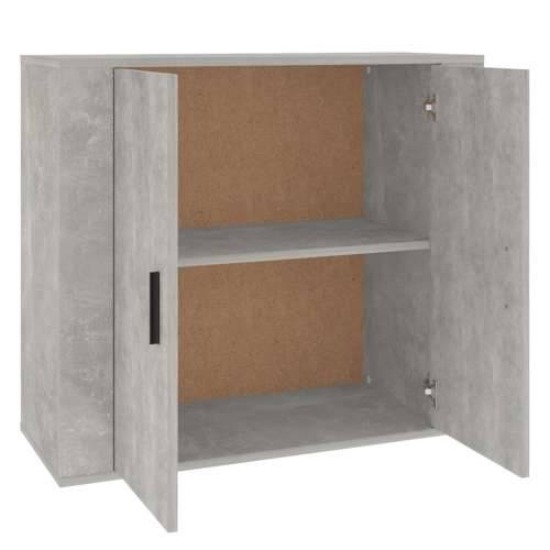 Komoda siva boja betona 80 x 33 x 70 cm od konstruiranog drva - Beton siva 1 Cijena