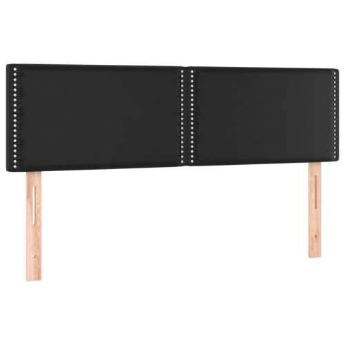 Krevet s oprugama i madracem crni 140 x 190 cm od umjetne kože - Crna 140 x 190 cm Obično s čavlima Cijena