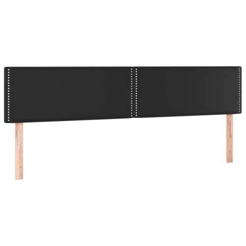 Krevet s oprugama i madracem crni 160 x 200 cm od umjetne kože - Crna 160 x 200 cm Obično s čavlima Cijena