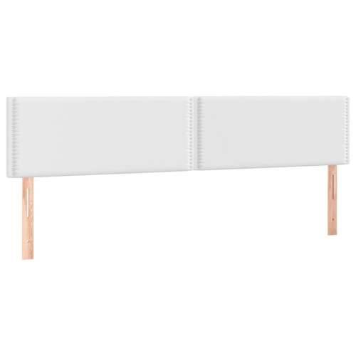 Krevet s oprugama i madracem bijeli 160x200 cm od umjetne kože - Bijela 160 x 200 cm Obično s čavlima Cijena