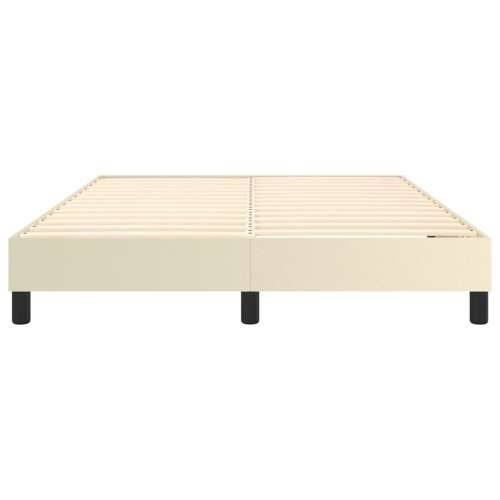 Okvir za krevet krem 140x190 cm od umjetne kože - Krema 140 x 190 cm 25 cm Cijena