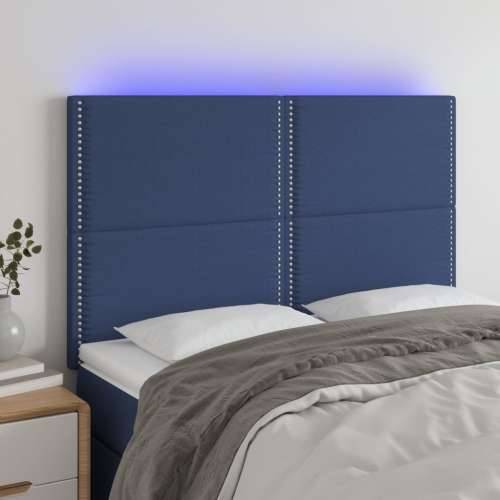 LED uzglavlje plavo 144x5x118/128 cm od tkanine - Plava 144 x 5 x 118/128 cm 1 Cijena