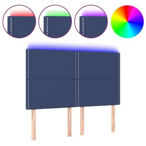 LED uzglavlje plavo 144x5x118/128 cm od tkanine - Plava 144 x 5 x 118/128 cm 1 Cijena