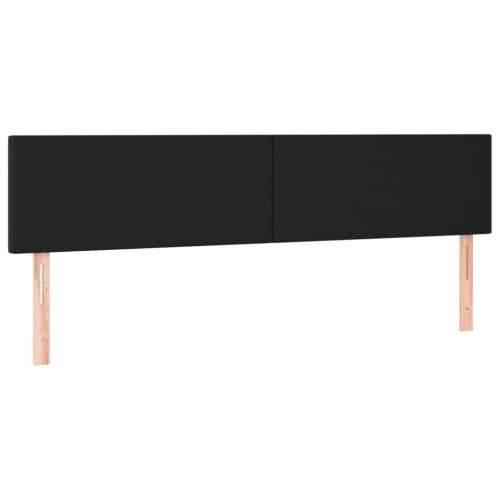 Krevet s oprugama i madracem crni 200x200 cm od umjetne kože - Crna 200 x 200 cm Gladak dizajn Cijena