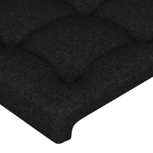 LED uzglavlje crno 103 x 16 x 118/128 cm od tkanine - Crna 103 x 16 x 118/128 cm 1 Cijena