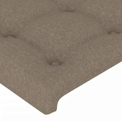LED uzglavlje smeđesivo 103 x 16 x 118/128 cm od tkanine - Sivo-smeđa 103 x 16 x 118/128 cm 1 Cijena