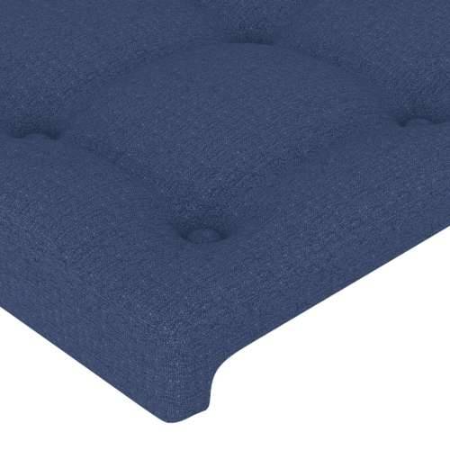 LED uzglavlje plavo 147 x 16 x 118/128 cm od tkanine - Plava 147 x 16 x 118/128 cm 1 Cijena