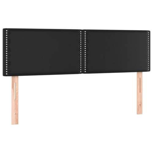 Krevet s oprugama i madracem crni 140 x 200 cm od umjetne kože - Crna 140 x 200 cm Obično s čavlima Cijena