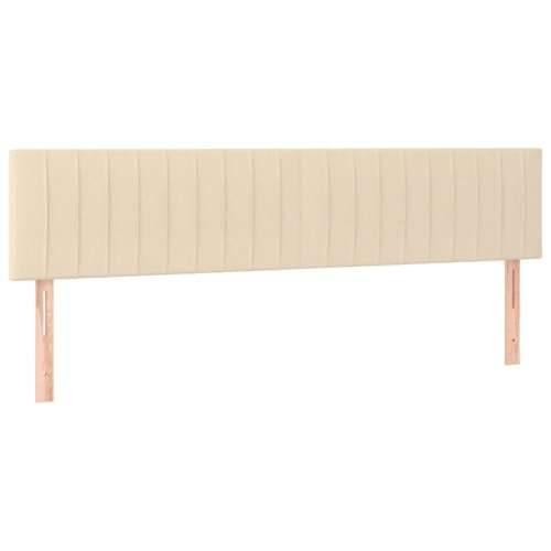 Krevet box spring s madracem LED krem 180x200 cm od tkanine - Krema 180 x 200 cm Okomite pruge Cijena
