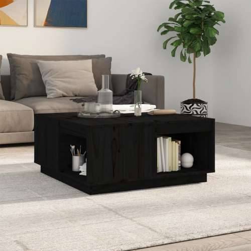 Stolić za kavu crni 80x81x36,5 cm od masivne borovine - Crna 80 x 81 x 36.5 cm 1 Cijena