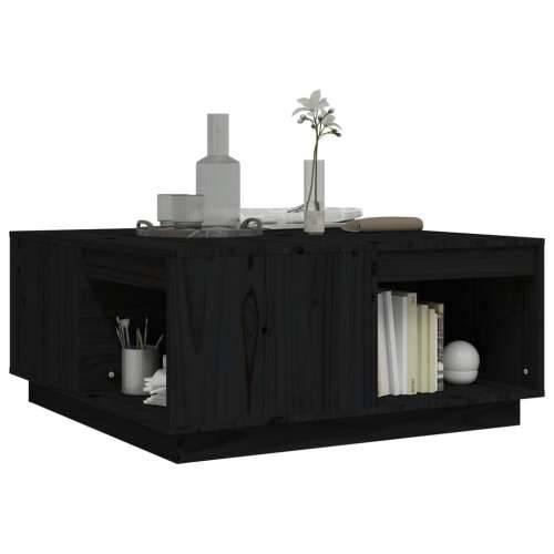 Stolić za kavu crni 80x81x36,5 cm od masivne borovine - Crna 80 x 81 x 36.5 cm 1 Cijena