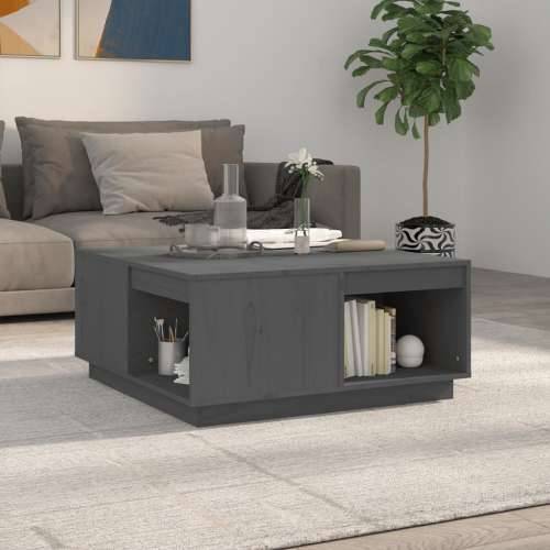 Stolić za kavu sivi 80x81x36,5 cm od masivne borovine - Siva 80 x 81 x 36.5 cm 1 Cijena
