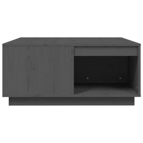 Stolić za kavu sivi 80x81x36,5 cm od masivne borovine - Siva 80 x 81 x 36.5 cm 1 Cijena