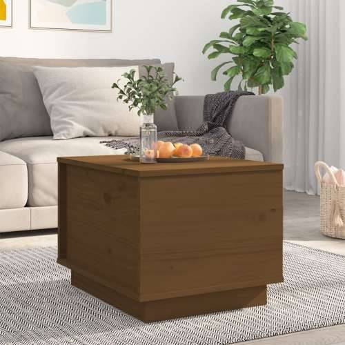 Stolić za kavu boja meda 40x50x35 cm od masivne borovine