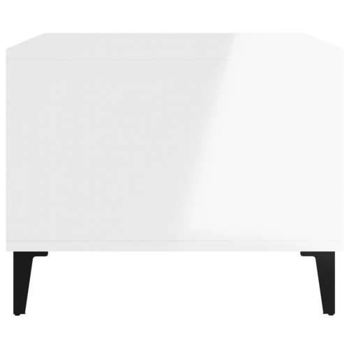 Stolić za kavu sjajni bijeli 60 x 50 x 40 cm konstruirano drvo - Visoko sjajno bijela 1 Cijena