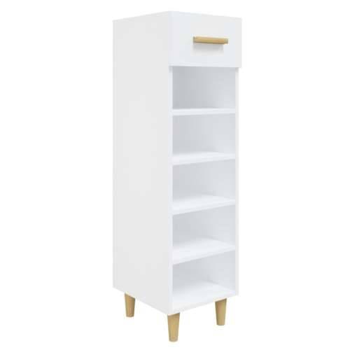Ormarić za cipele sjajni bijeli 30x35x105 cm konstruirano drvo - Visoko sjajno bijela 1 Cijena
