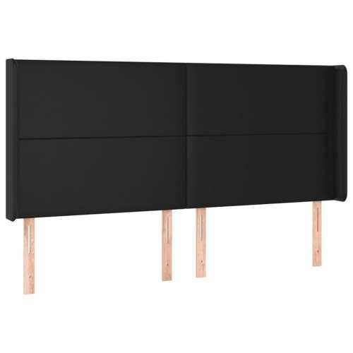 LED uzglavlje crno 203 x 16 x 118/128 cm od umjetna koža - Crna 203 x 16 x 118/128 cm 1 Cijena