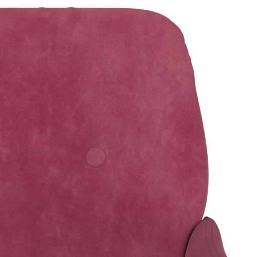 Fotelja crvena boja vina 62 x 79 x 79 cm baršunasta - boja crnog vina 1 Cijena