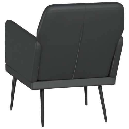 Fotelja crna 61 x 78 x 80 cm od umjetne kože Cijena