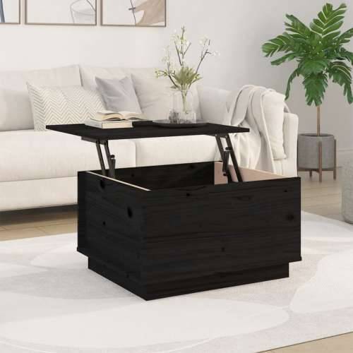 Stolić za kavu crni 60 x 50 x 35 cm od masivne borovine - Crna 1 Cijena