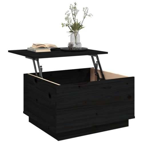 Stolić za kavu crni 60 x 50 x 35 cm od masivne borovine - Crna 1 Cijena