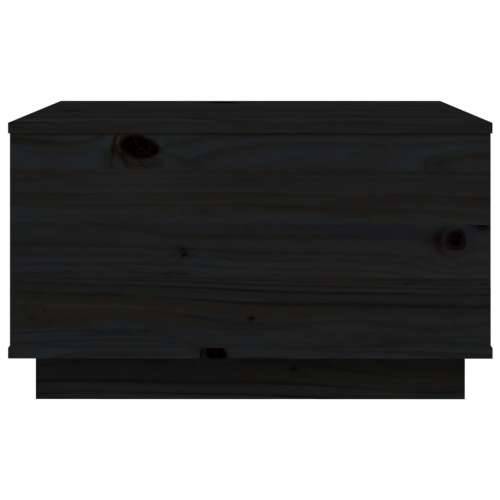 Stolić za kavu crni 60 x 50 x 35 cm od masivne borovine - Crna 1 Cijena