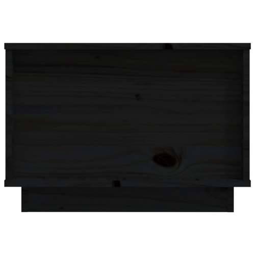 Stolić za kavu crni 60 x 50 x 35 cm od masivne borovine - Crna 1 Cijena