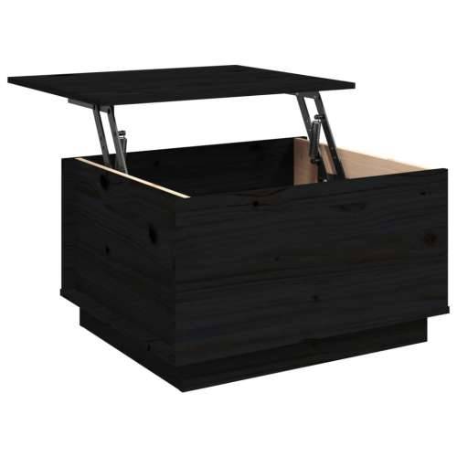 Stolić za kavu crni 60 x 50 x 35 cm od masivne borovine - Crna 1 Cijena