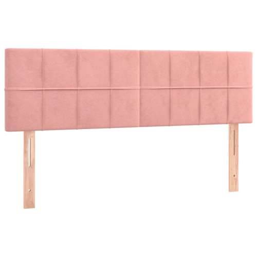 LED uzglavlje ružičasto 144x5x78/88 cm baršunasto - Ružičasta 144 x 5 x 78/88 cm 1 Cijena