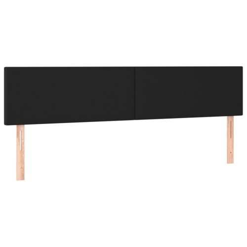 Krevet s oprugama i madracem crni 160 x 200 cm od umjetne kože - Crna 160 x 200 cm Gladak dizajn Cijena