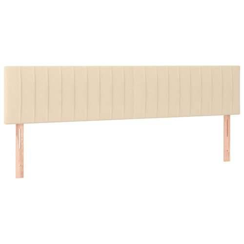 Krevet s oprugama i madracem krem 180x200 cm od tkanine Krema 180 x 200 cm Okomite pruge Cijena