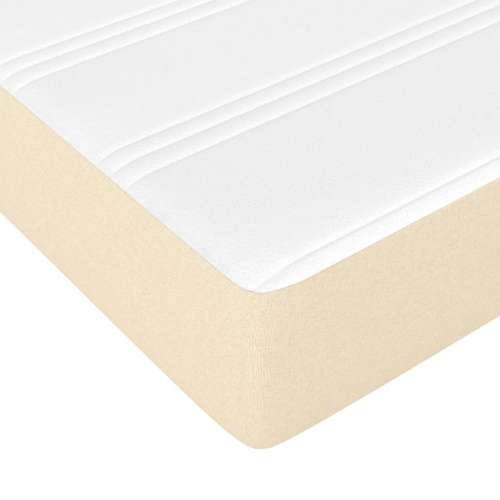 Krevet s oprugama i madracem krem 180x200 cm od tkanine - Krema 180 x 200 cm 25 cm Cijena