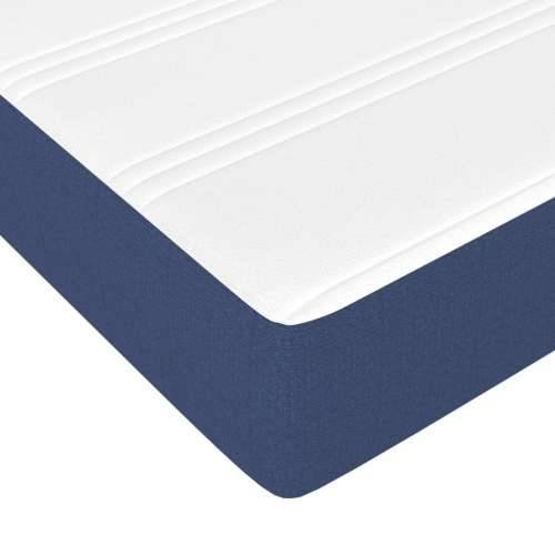 Krevet s oprugama i madracem plavi 180x200 cm od tkanine - Plava 180 x 200 cm 25 cm Cijena
