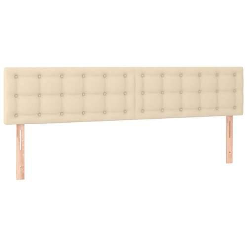 Krevet s oprugama i madracem krem 180x200 cm od tkanine - Krema 180 x 200 cm gumbi Cijena