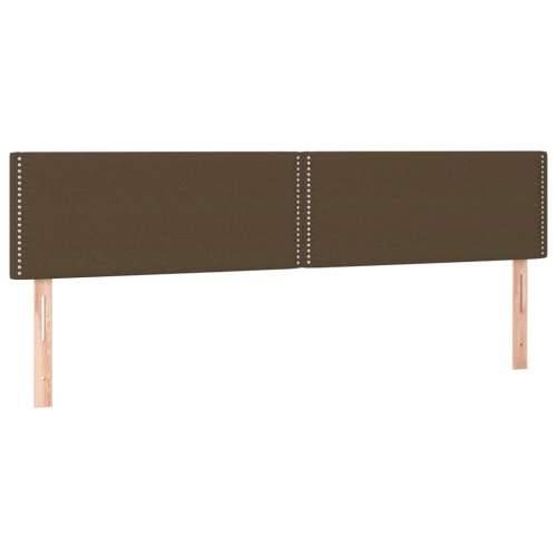 Krevet s oprugama i madracem tamnosmeđi 160x200 cm tkanina Tamno smeđa 160 x 200 cm Obično s čavlima Cijena