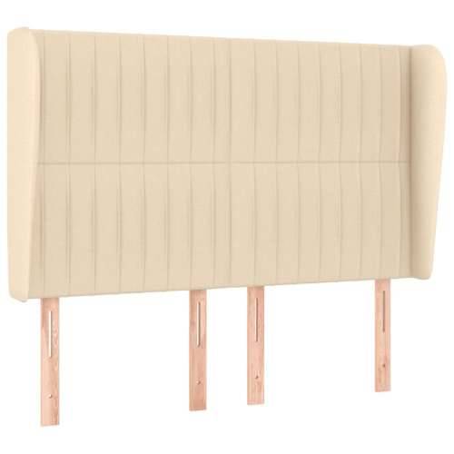 Krevet s oprugama i madracem krem 140x200 cm od tkanine - Krema 140 x 200 cm Okomite pruge Cijena