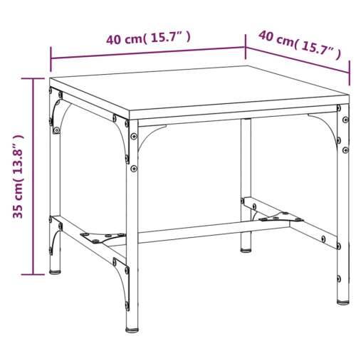 Bočni stolići 2 kom Smeđa hrasta 40x40x35 cm konstruirano drvo Cijena